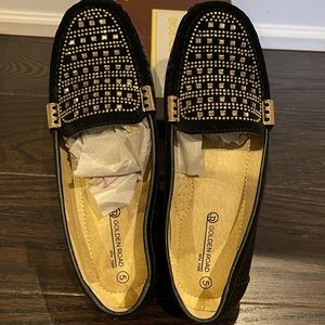Brand new Black moccasins loafers women’s size 5